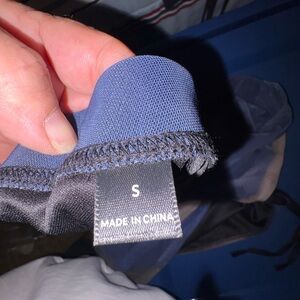 Navy Blue And Brown Skirt